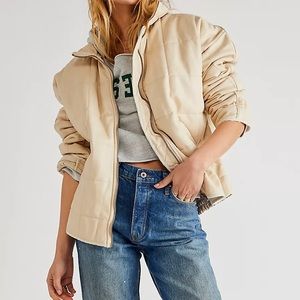 BRAND NEW FREE PEOPLE QUILTED VEGAN JACKET